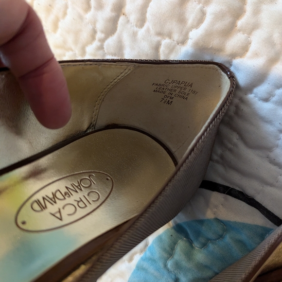 CIRCA Joan & David Women's Fabric Ballet Open Toe Slip On Shoes Flats - Picture 4 of 10